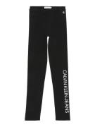 Calvin Klein Jeans Leggings  sort / hvid