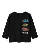 NAME IT Shirts 'NMMDRUM HOTWHEELS'  blå / gul / blodrød / sort