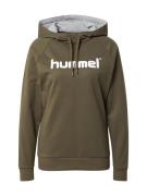 Hummel Sportsweatshirt  oliven / hvid