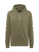 Hummel Sportssweatjakke 'Legacy'  khaki / hvid