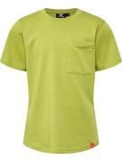 Hummel Shirts  lime / orangerød