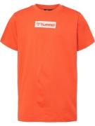 Hummel Shirts  mørkeorange / hvid