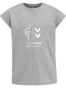 Hummel Bluser & t-shirts  grå / hvid