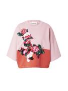 Essentiel Antwerp Sweatshirt 'Festi'  gran / mørkeorange / lyserød / h...