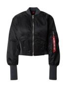 ALPHA INDUSTRIES Overgangsjakke 'MA-1'  sort