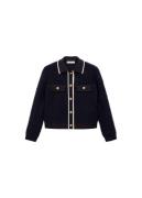 MANGO Cardigan 'Nuria'  navy / hvid