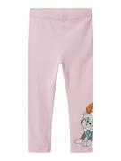 NAME IT Leggings 'NMFDYRI PAWPATROL'  lyseblå / lyserød / sort / hvid