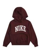 Nike Sportswear Sweatshirt 'CLUB FLC'  burgunder / hvid