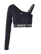 NIKE Funktionsbluse 'Pro Shine'  sort / hvid