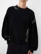 Bershka Pullover  sort / hvid