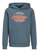 Jack & Jones Junior Sweatshirt  blå / orange / hvid