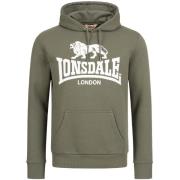 LONSDALE Sweatshirt 'SHERBORNE'  oliven / mørkegrøn / hvid