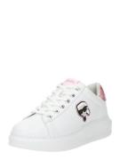 Karl Lagerfeld Sneaker low  lyserød / sort / hvid