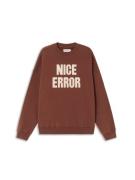 Thinking MU Sweatshirt 'Nice Error'  elfenben / brun