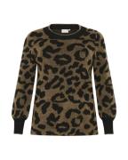 KAFFE CURVE Pullover  brun / sort