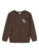 NAME IT Sweatshirt  beige / brun / sort