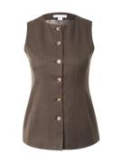 TOPSHOP Vest  brun / sort