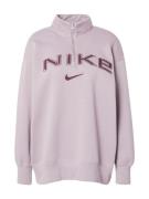 Nike Sportswear Sweatshirt 'Phoenix Fleece'  pastellilla / mørkerød / ...