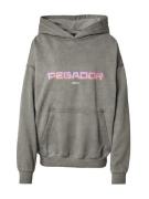 Pegador Sweatshirt 'LUI'  mørkegrå / orkidee / abrikos / hvid