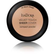 IsaDora Velvet Touch Sheer Cover Compact Powder  46 Warm Beige