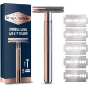 King C. Gillette Dobbelt Barberskraber Til Mænd 5 Barberblade