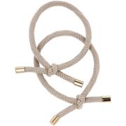 By Lyko 2 pack Hair Ties W/Knot  Light Beige