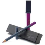 Aden Liquid Lipstick + Lipliner Pencil Set Purple 26