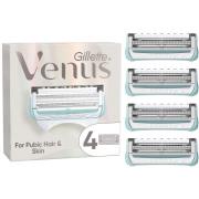 Gillette Venus For Pubic Hair & Skin Women's Razor Blades 4 Pcs