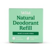 Wild Men's Natural Deodorant Refill Mint & Aloe Vera 40 g