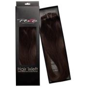 Poze Hairextensions Poze Hårträns Äkta 2B Dark Espresso Brown 60c