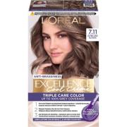 Loreal Paris Excellence Cool Creme Triple Care Color 7,11 Ultra A