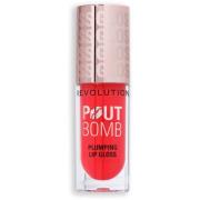 Revolution Beauty London Pout Bomb Plumping Gloss Cherry Sheer Re