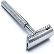 Parker Shaving 78R - Chrome - Unisex Textured Long Handle Three p