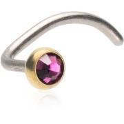 Blomdahl Silver Titanium Bezel 3 mm  Lilac