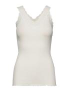 Organic Top W/ Lace Rosemunde White