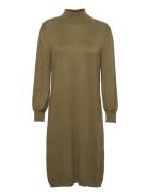 Mersin Highneck Knit Dress Minus Khaki