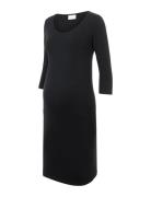 Mllea Org 3/4 Dress O. Mamalicious Black