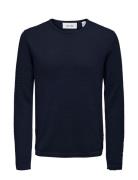 Onspanter Reg 12 Struc Crew Knit Noos ONLY & SONS Navy