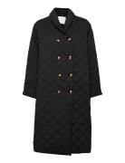 Quilted Flared Coat Cathrine Hammel Black