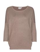 A2561, Milasz R-Neck Pullover Saint Tropez Beige