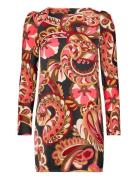 Printed Dress With Balloon Sleeves Mango Patterned