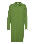 Objabby L/S Polo Dress 119 Object Green