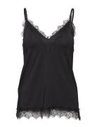 Rwbillie Lace Strap Top Rosemunde Black