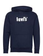 Relaxed Graphic Po Poster Hood LEVI´S Men Blue