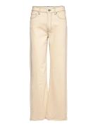 Brown Straight Jeans Natural Color Tomorrow Yellow