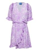 Haleycras Wrap Dress Cras Purple