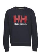 Hh Logo Crew Sweat Helly Hansen Blue