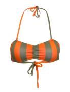 Bikini Top Kovik Big Stripes Orange DEDICATED Patterned