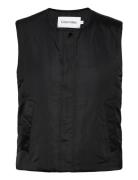Minimal Padded Satin Vest Calvin Klein Black