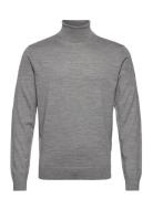 Slhtown Merino Coolmax Knit Roll B Selected Homme Grey